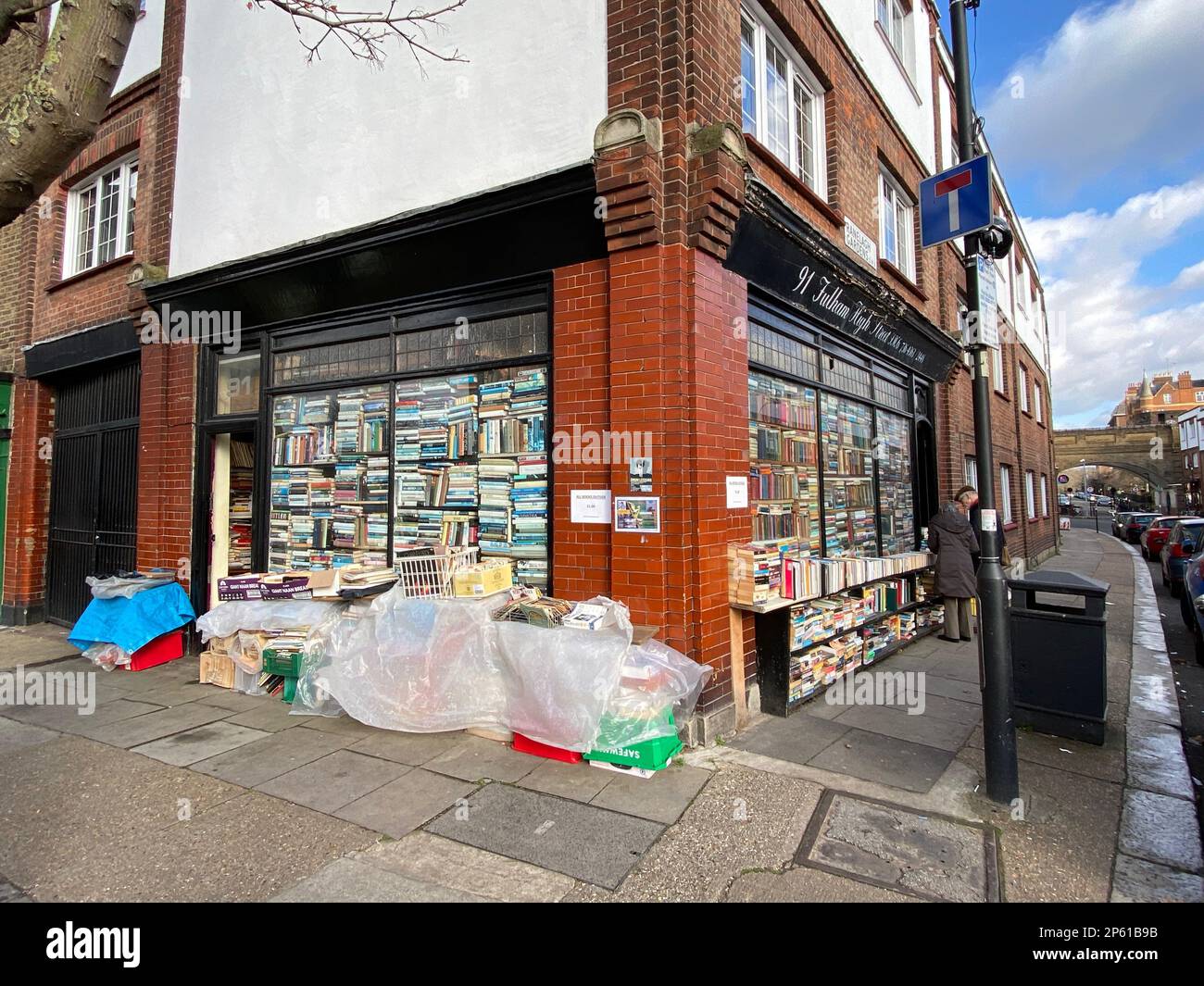Hurlingham Books, Fulham, London, Großbritannien Stockfoto
