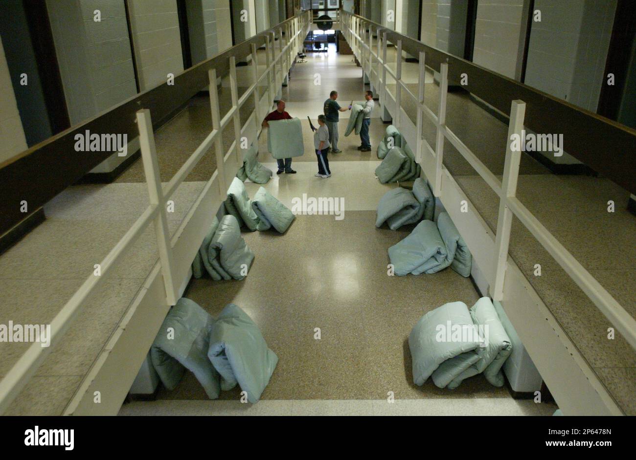 From left, Muskegon Correctional Facility corrections officers Paul