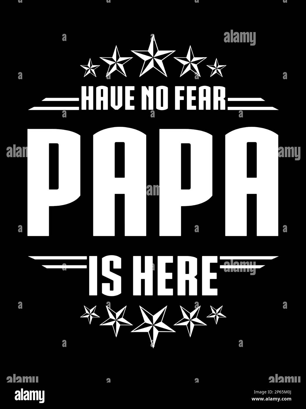 Keine Angst, Papa ist hier. Stock Vektor