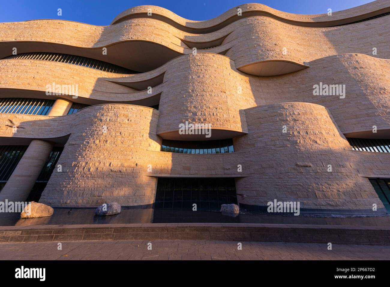 Das Smithsonian Institution National Museum of the American Indian an der National Mall, Washington, D.C., USA, Nordamerika Stockfoto