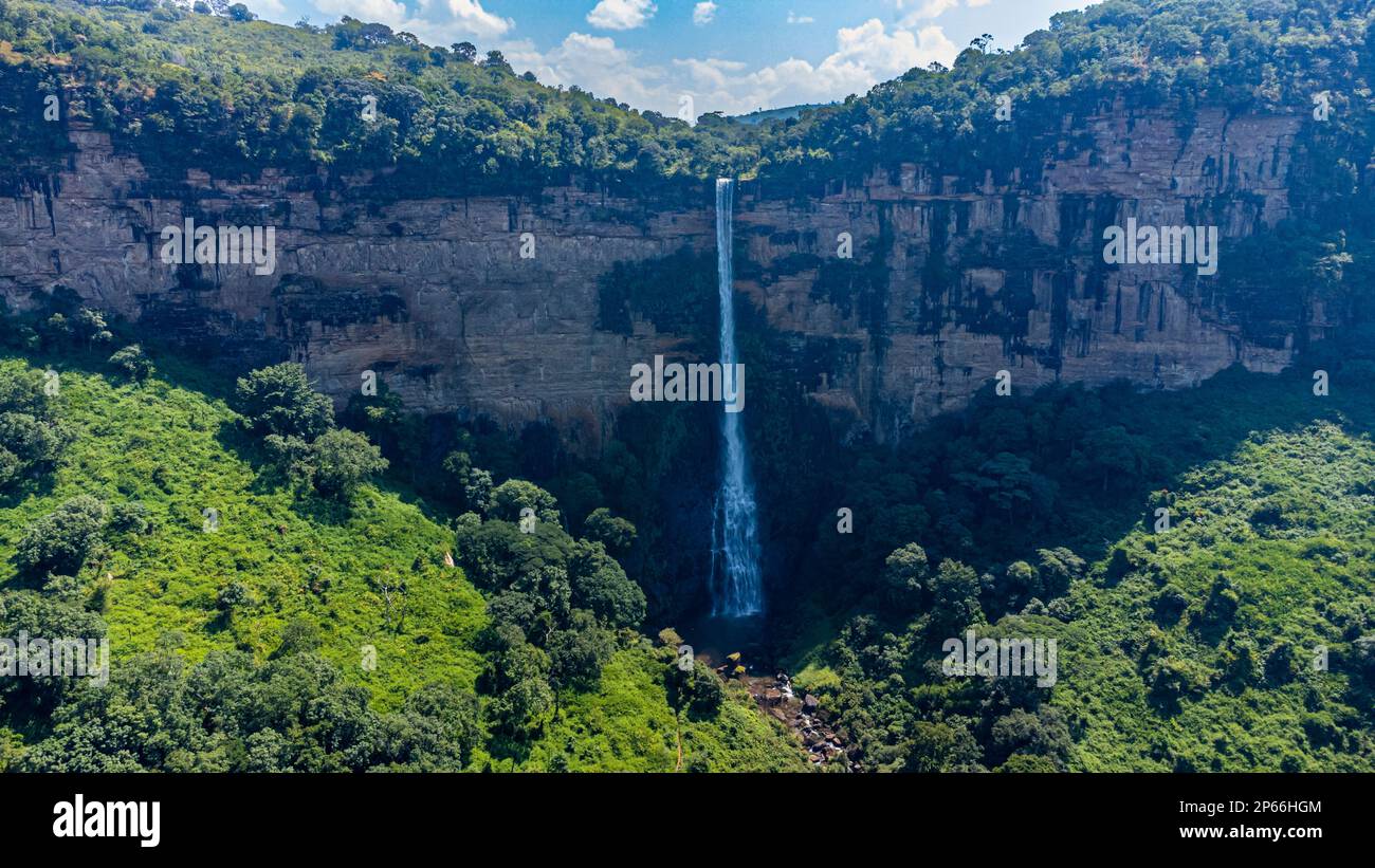 Ditinn Wasserfall, Fouta Djallon, Guinea Conakry, Westafrika, Afrika Stockfoto