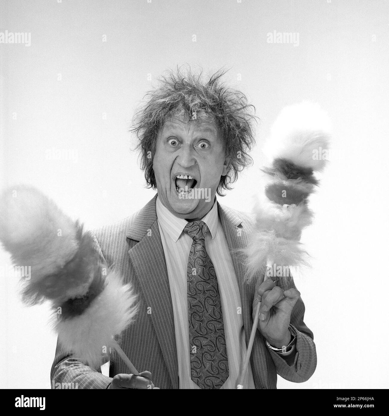 Britischer Komiker Ken Dodd 1989 Stockfoto