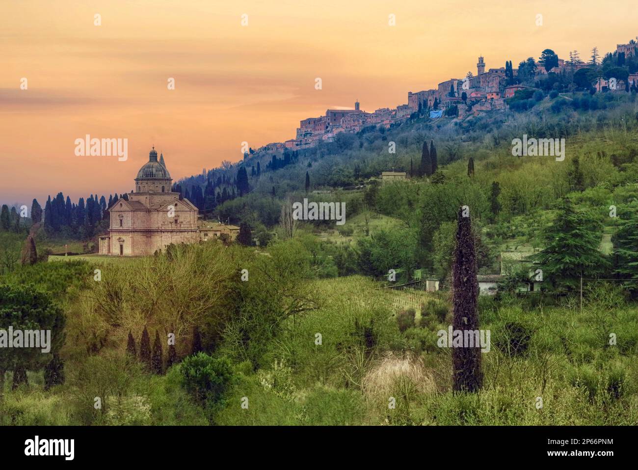 San Biagio, Montepulciano, Toskana, Italien Stockfoto