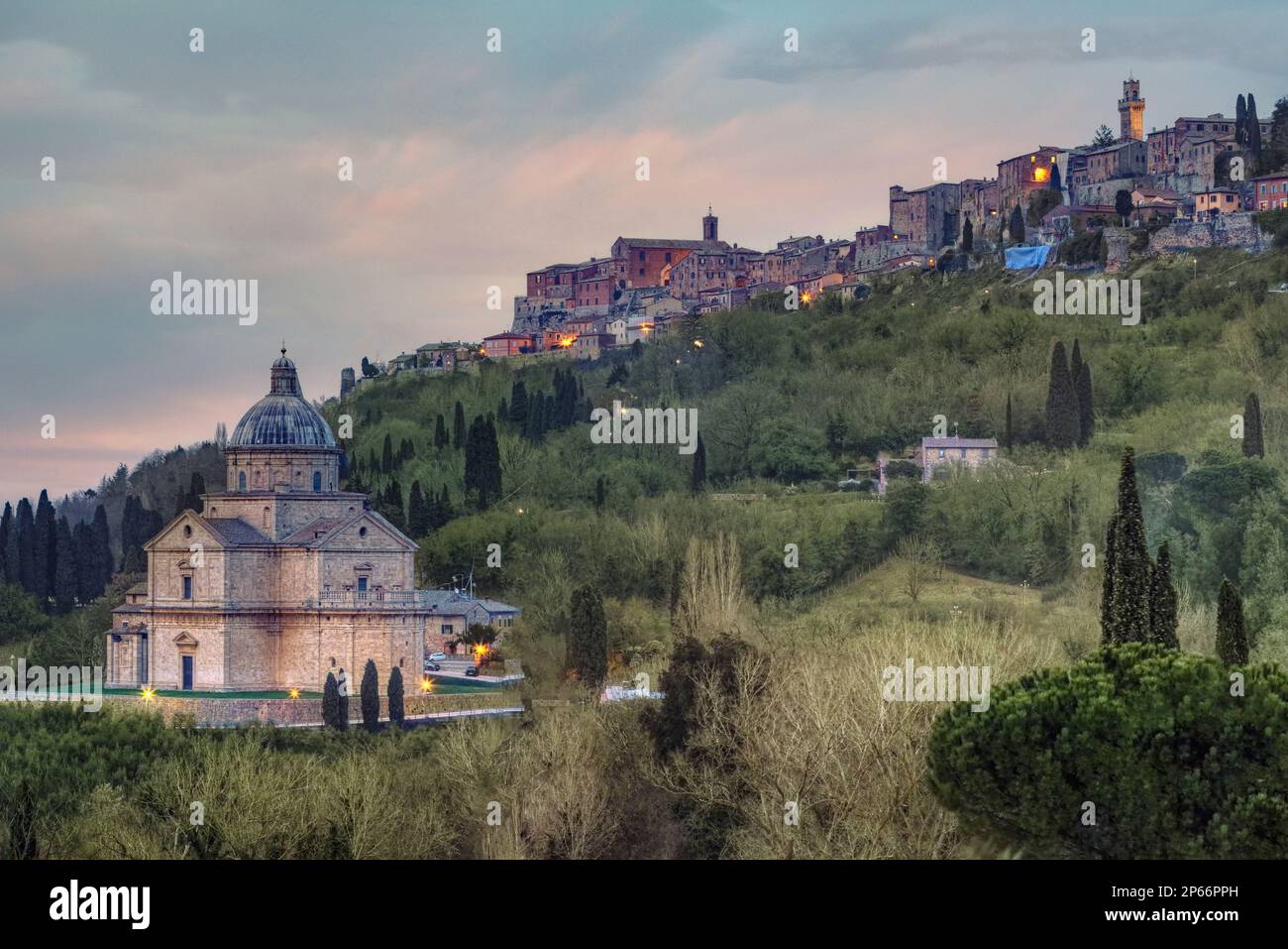 San Biagio, Montepulciano, Toskana, Italien Stockfoto