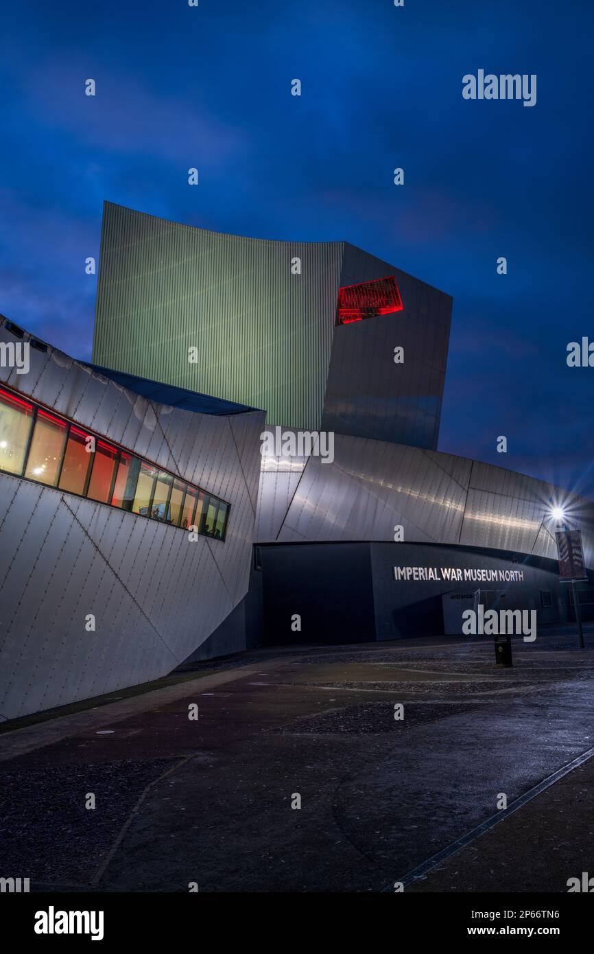 Imperial War Museum North, Salford Quays, Manchester, England, Großbritannien, Europa Stockfoto