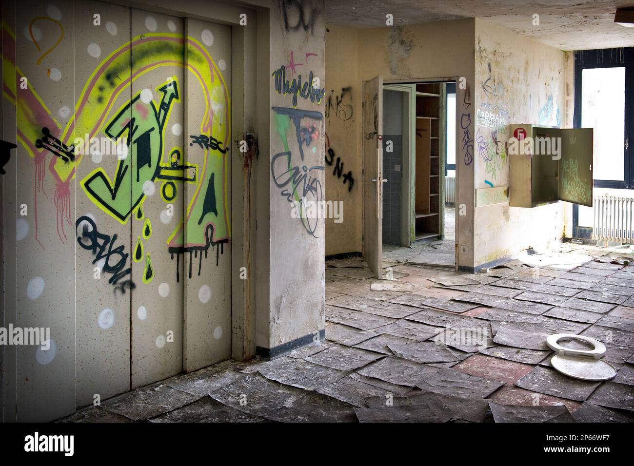 Schweiz, Tessin, Medoscio, ehemaligen sanatorium Stockfoto