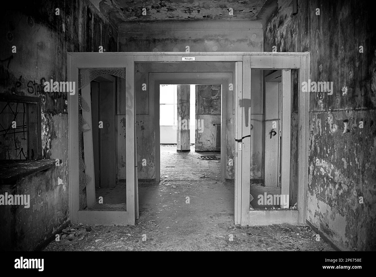 Schweiz, Tessin, Medoscio, ehemaligen sanatorium Stockfoto