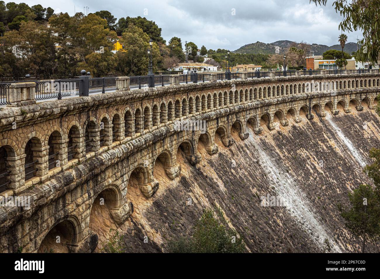 Guadalhorce-Staudamm, Malaga, Spanien Stockfoto