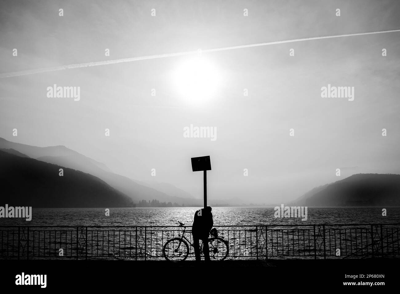 Schweiz, Tessin, Morcote Stockfoto