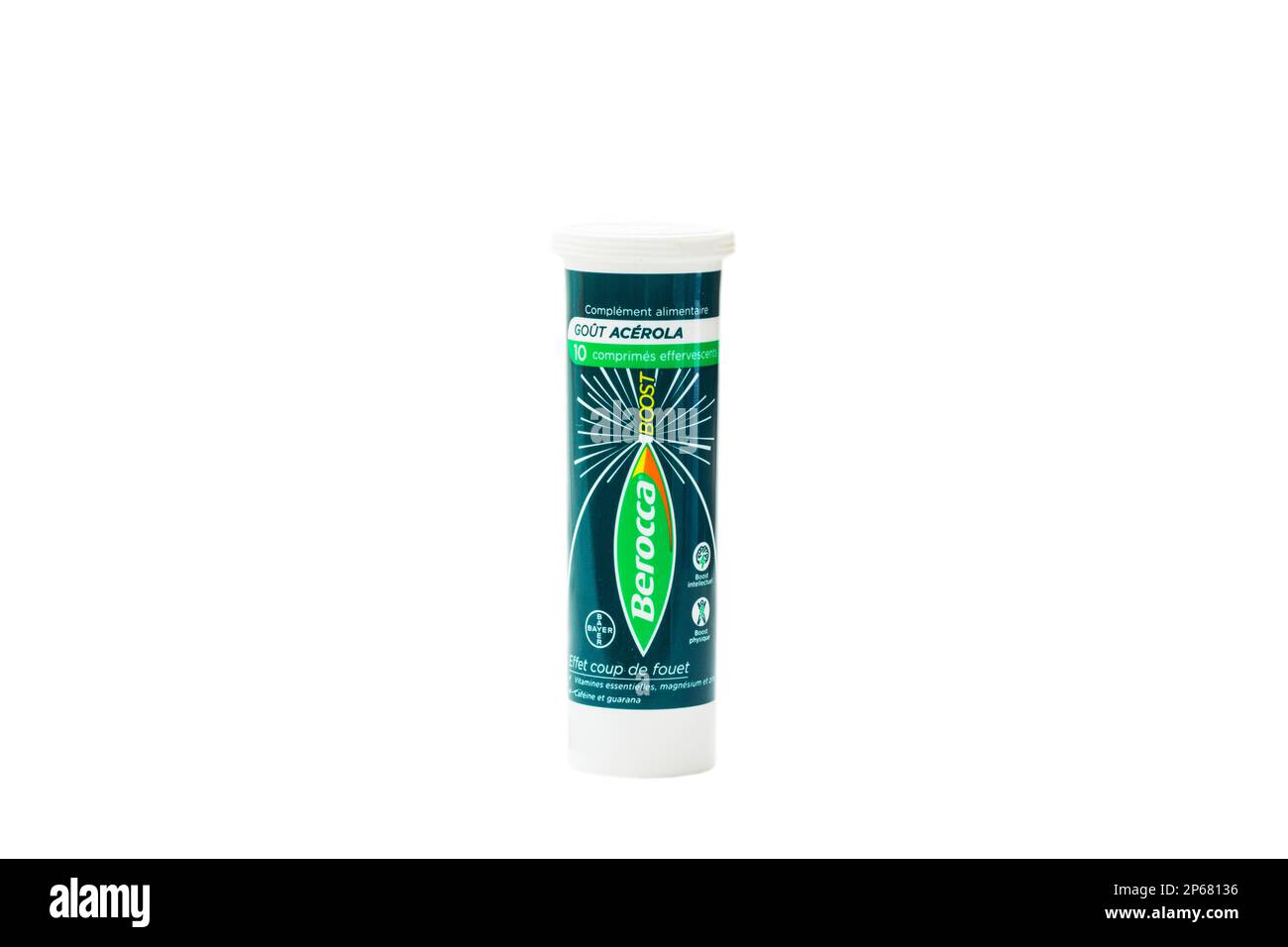 Berocca Booster Multivatimins Brausetabletten von Bayer Stockfoto