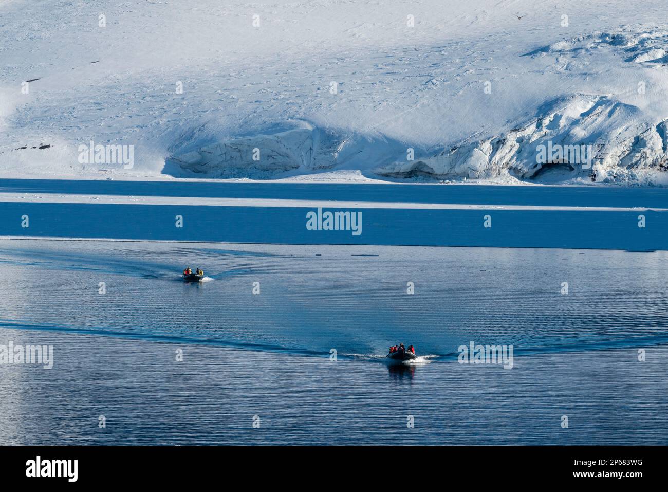 Brepollen, Spitsbergen, Svalbard-Inseln, Arktis, Norwegen, Europa Stockfoto