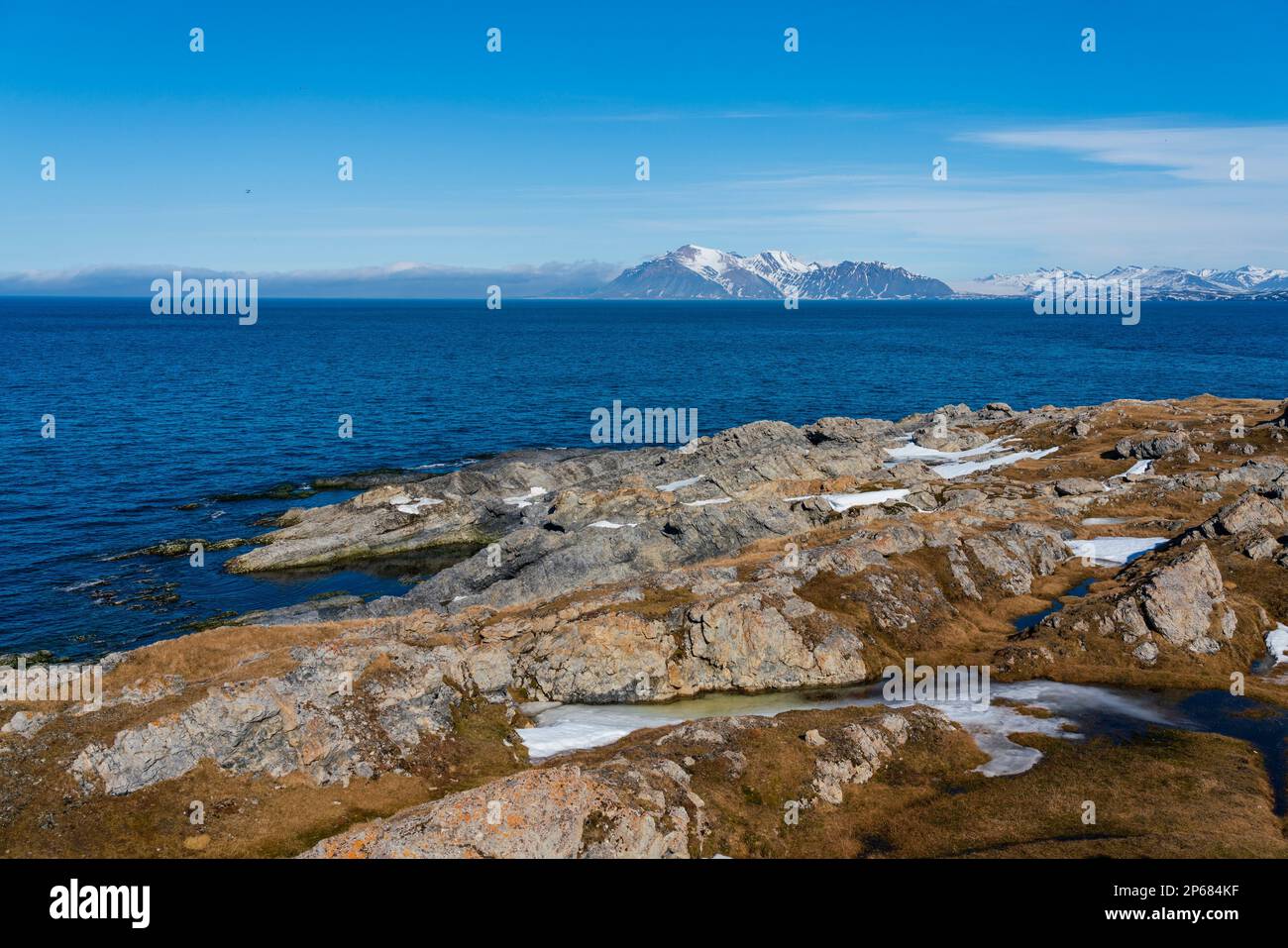 Gasbergkilen, Spitsbergen, Svalbard-Inseln, Arktis, Norwegen, Europa Stockfoto