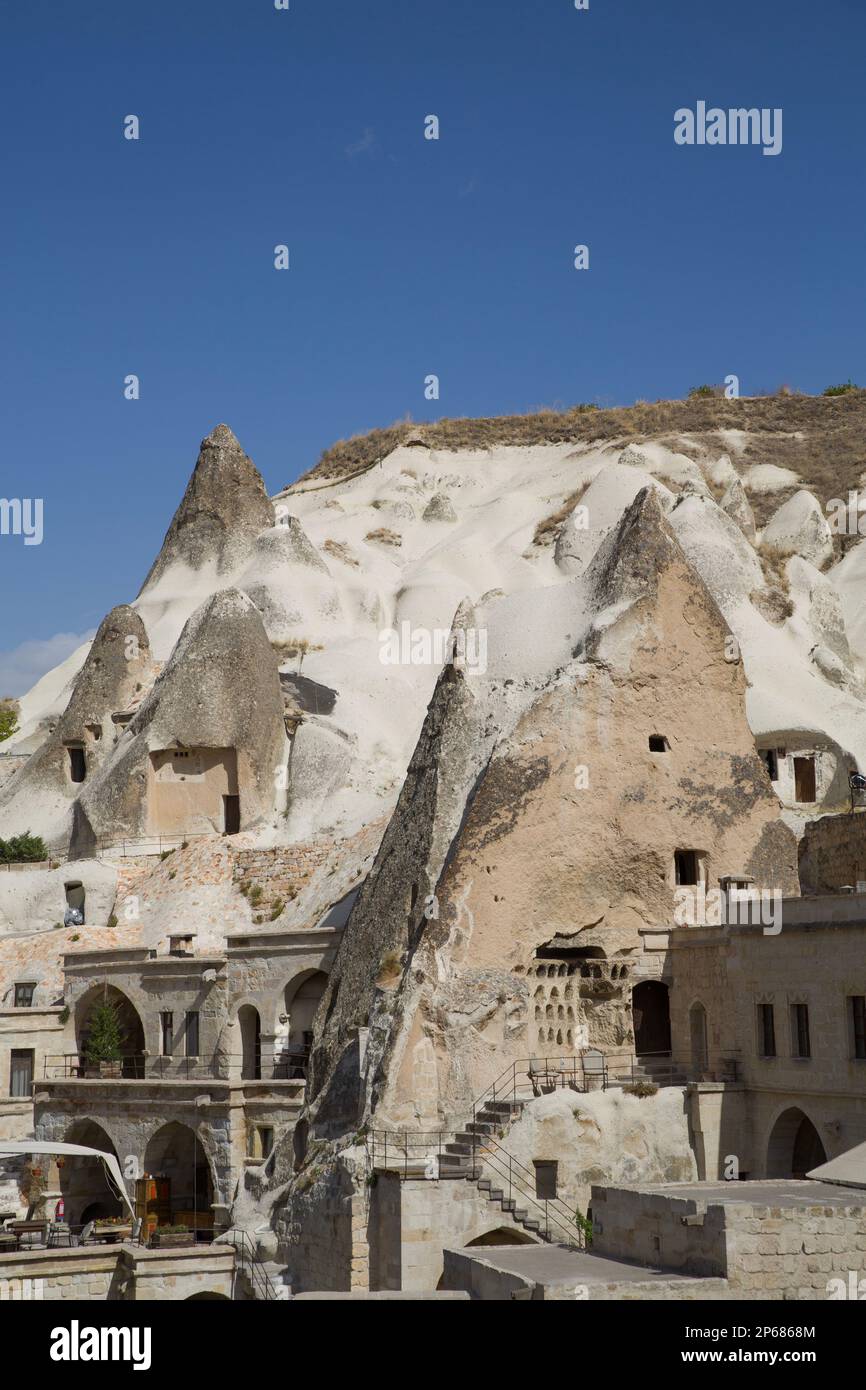 Höhlenwohnungen, Goreme, Nevsehir, Anatolien, Türkei, Kleinasien, Asien Stockfoto