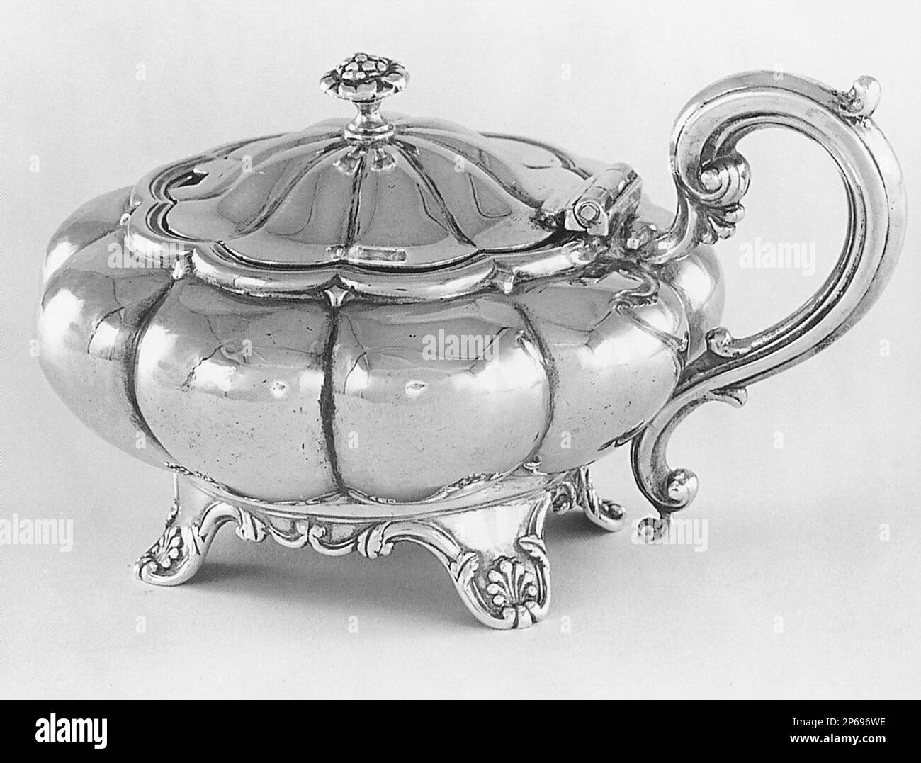 Edward I, Edward II, John II, und William Barnard, Senftopf, 1832/33, silber. Stockfoto