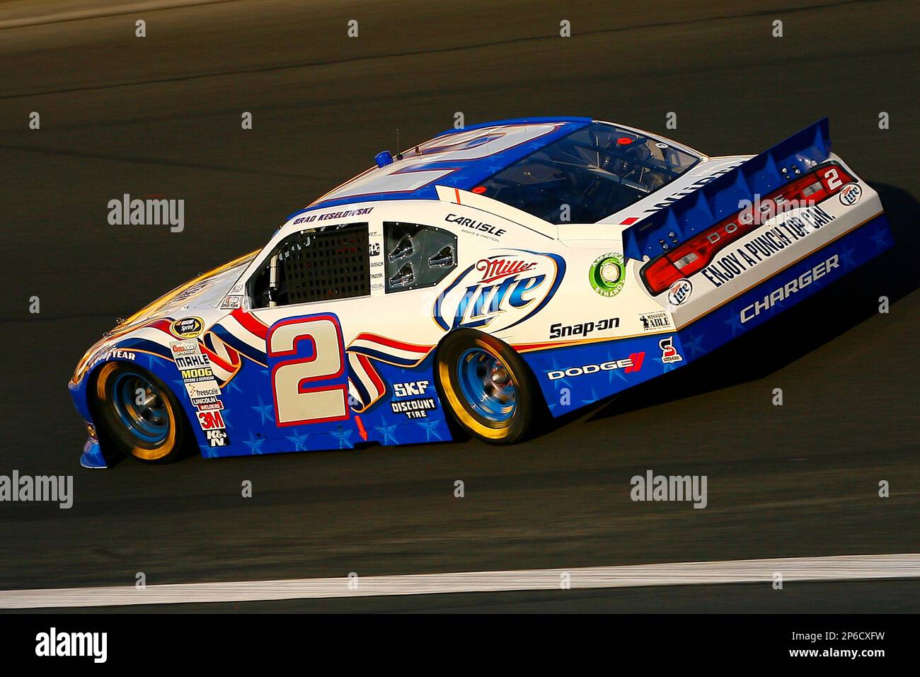 Brad Keselowski during the NASCAR Sprint Cup Series Coca-Cola 600 auto race at Charlotte Motor Speedway, Sunday, May 27, 2012, in Concord, NC. (AP Photo/Autostock, Russell LaBounty) MANDATORY CREDIT Stockfoto