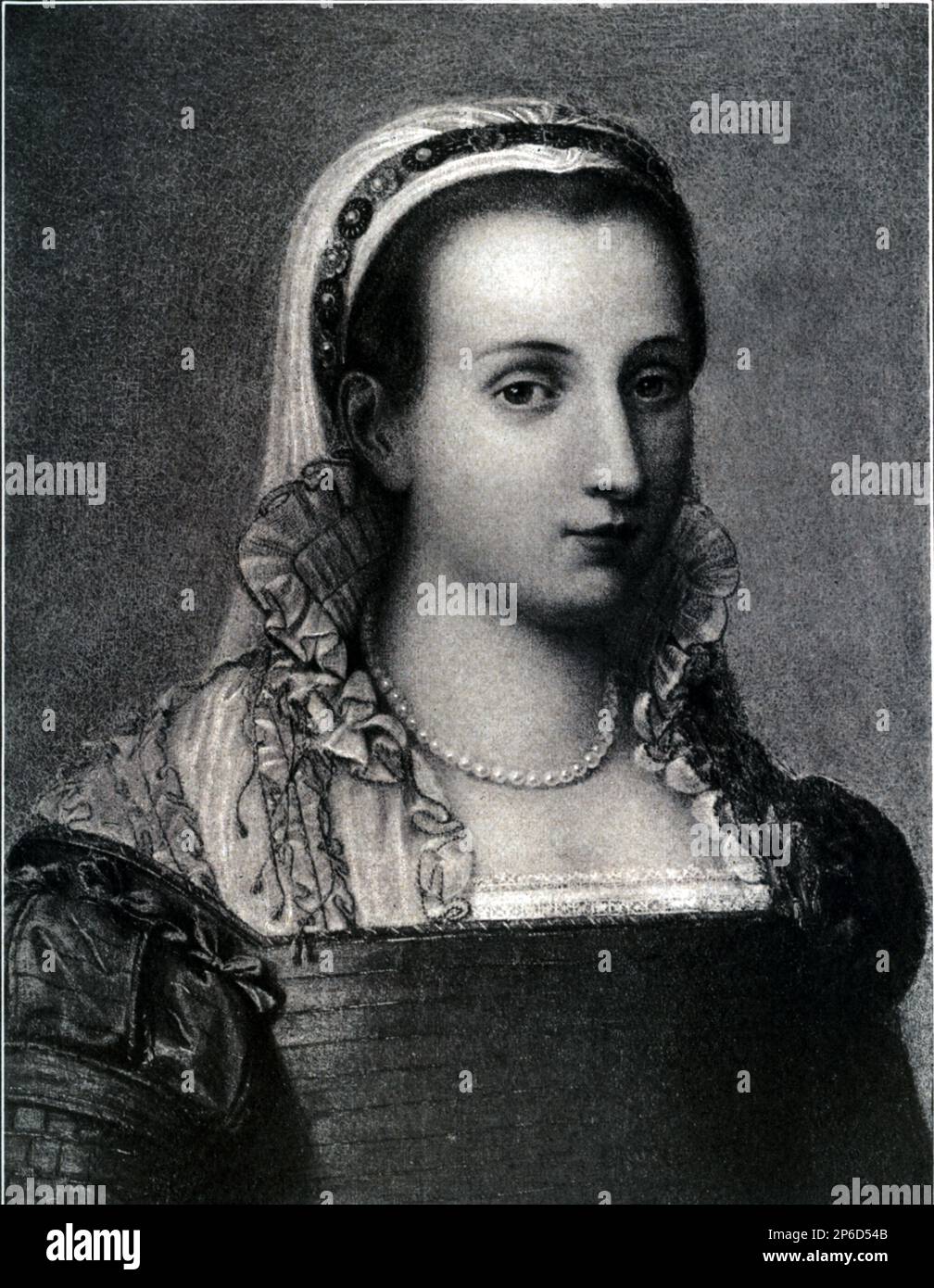Die italienische Renaissance-Dichterin VITTORIA COLONNA ( 1490 - 1547 ) , Ehefrau von Fernando Francesco d'Avalos marchese di Pescara ( alias Ferrante , 1490 - 1525 ), enger Freund von Michelangelo Buonarroti ( Bonarroti ). Porträt aus der Colonna-Familiengalerie .- d' Avalos - RINASCIMENTO - LETTERATURA - Literatur - POETA - POETESSA - POESIE - colletto - Kragen - pizzo - Spitze - perle collana - perla - Perlmutt - Perlmutt - foto Storiche - foto Storica - Portrait - Rituto - Nobiltà italiana - nobility - nobili italiani - nobile - RINASCIMENTO - RENAISSANCE - ITALIEN - ITALIA - Schmuck - Stockfoto