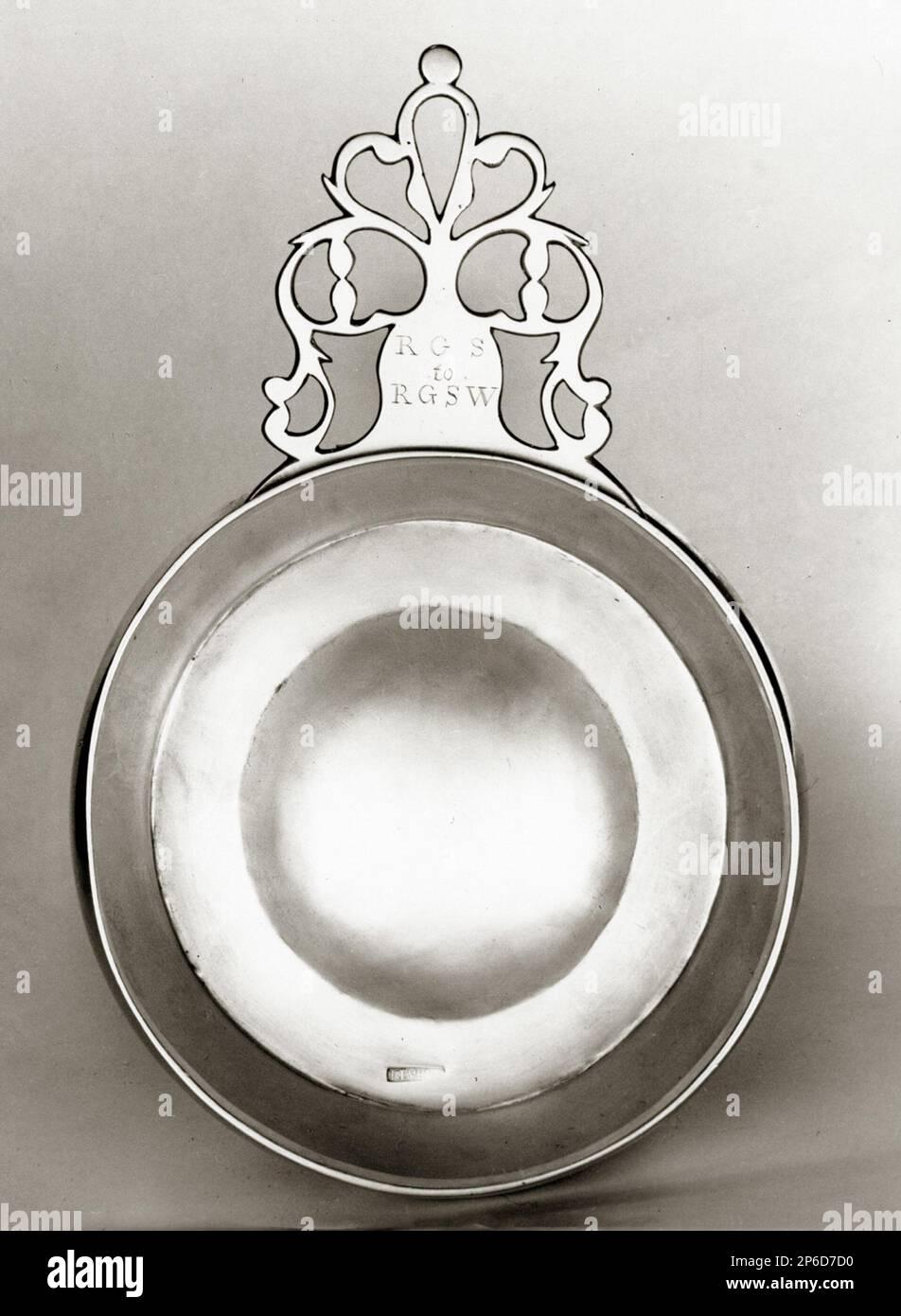 Paul Revere Jr., Porringer, c. 1780, Silber. Stockfoto