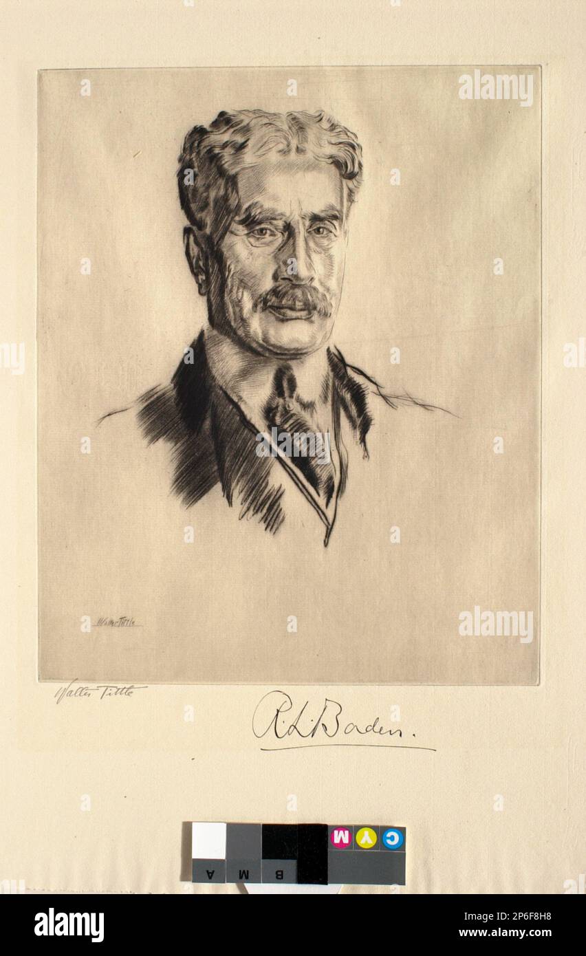 Walter Tittle, Sir Robert Borden, 1921-22, Trockenstellen auf gewebtem Papier. Stockfoto