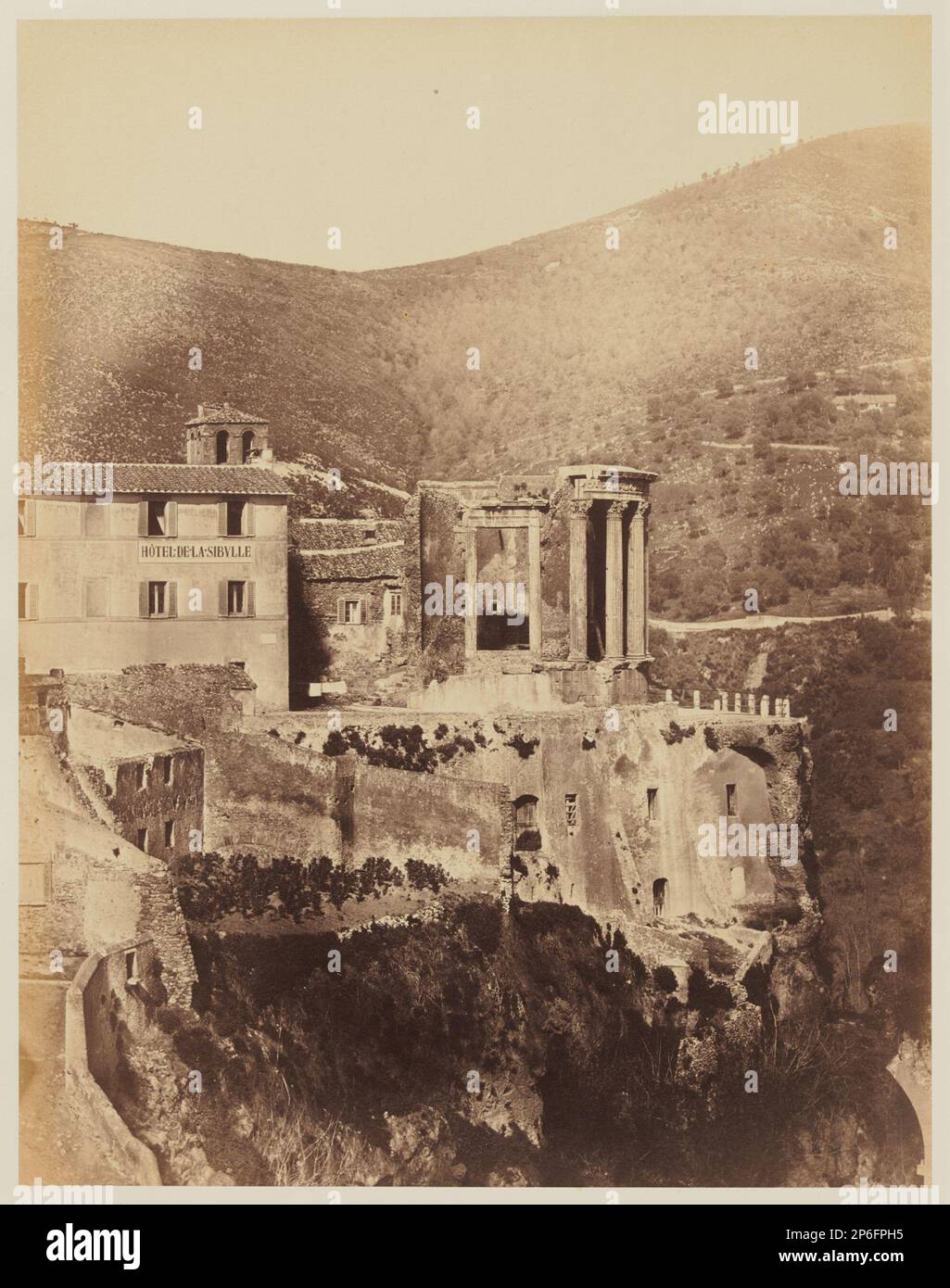 Robert Macpherson, Tempel des Sibyl, Tivoli, c. 1857-58, Albuminabdruck. Stockfoto