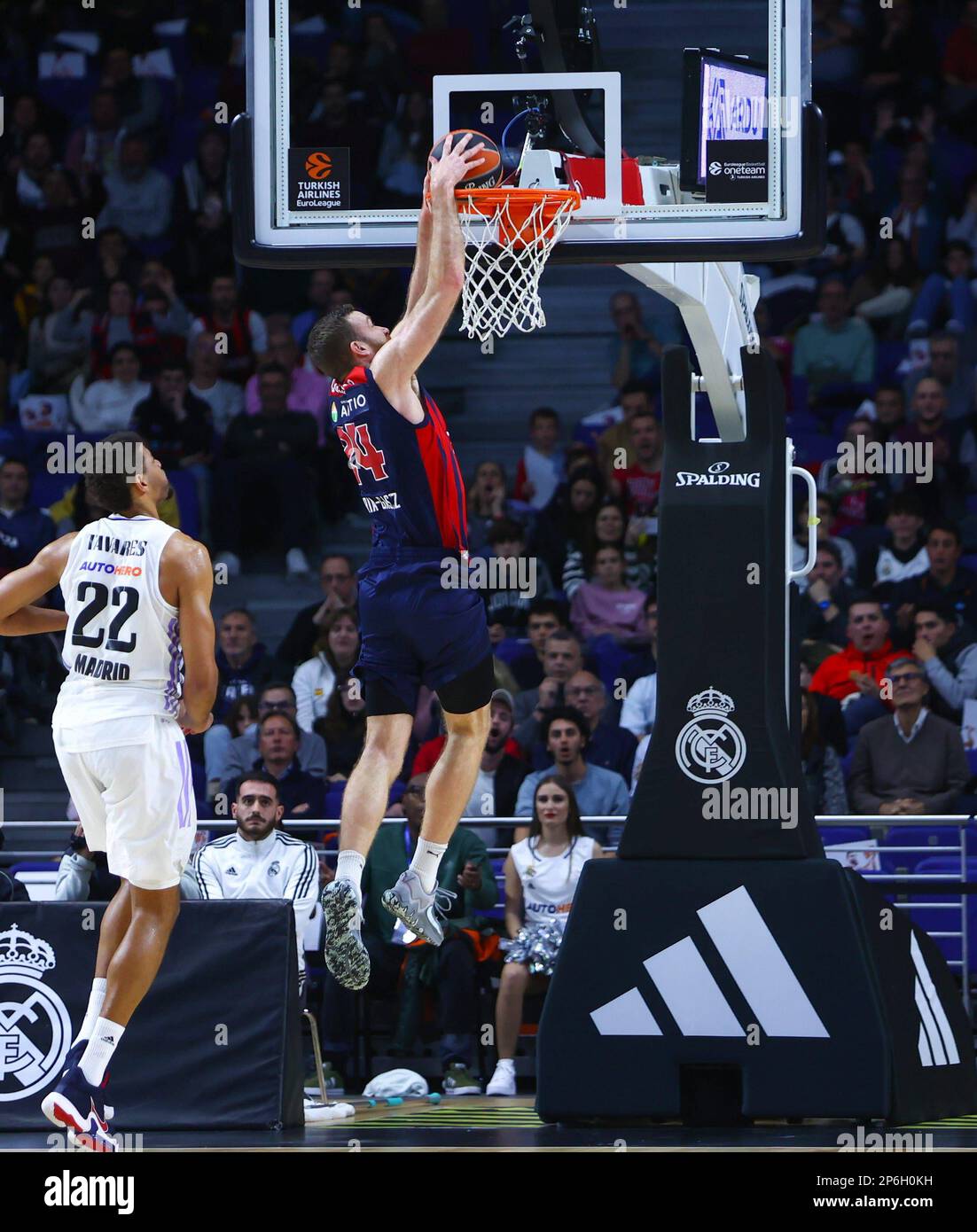 Madrid, Spanien. 07. März 2023. 7. März 2023; Wizink Center; Madrid; Spanien; Turkish Airlines Euroleague Basketball; Real Madrid vs Cazoo Baskonia Vitoria Gasteiz; Matt Costello (Baskonia) 900/Cordon Press Credit: CORDON PRESS/Alamy Live News Stockfoto