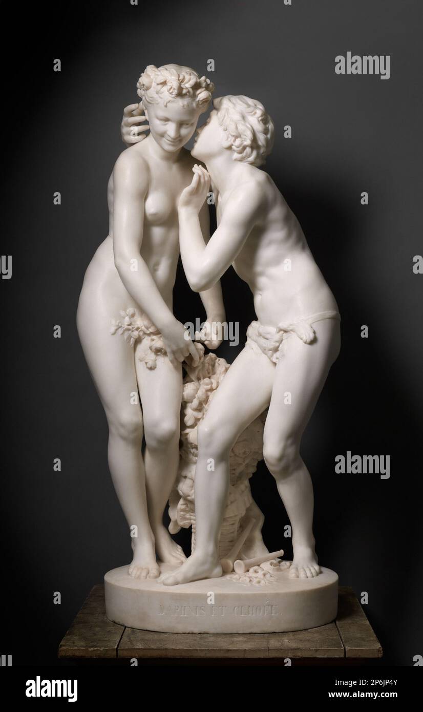 Jean-Baptiste Carpeaux, Daphnis und Chloe, 1874, Marmor. Stockfoto