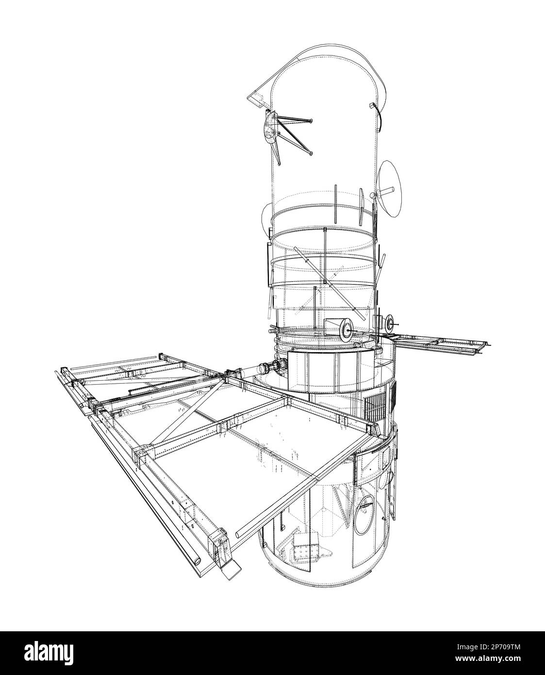 Hubble-Weltraumteleskop. Sattellit Stockfoto