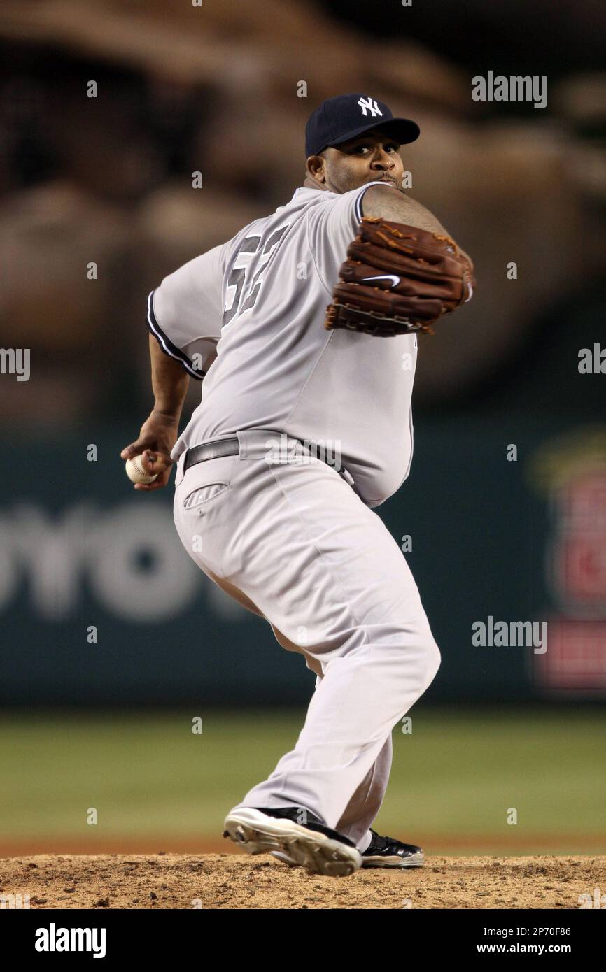 29 Jun. 2015: New York Yankees (52) CC Sabathia in action during a game  against the Los Angeles Angels of Anaheim played at Angel Stadium of  Anaheim. (Icon Sportswire via AP Images Stock Photo - Alamy