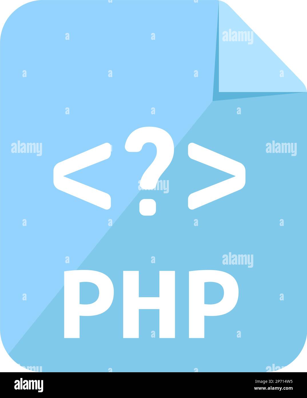 Dateiformate Vektorsymbol Illustration | PHP Stock Vektor