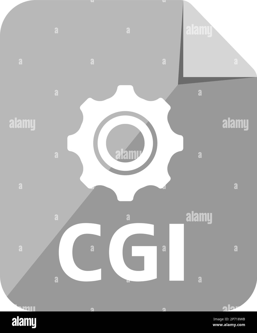 Dateiformate Vektorsymbol Illustration | CGI Stock Vektor