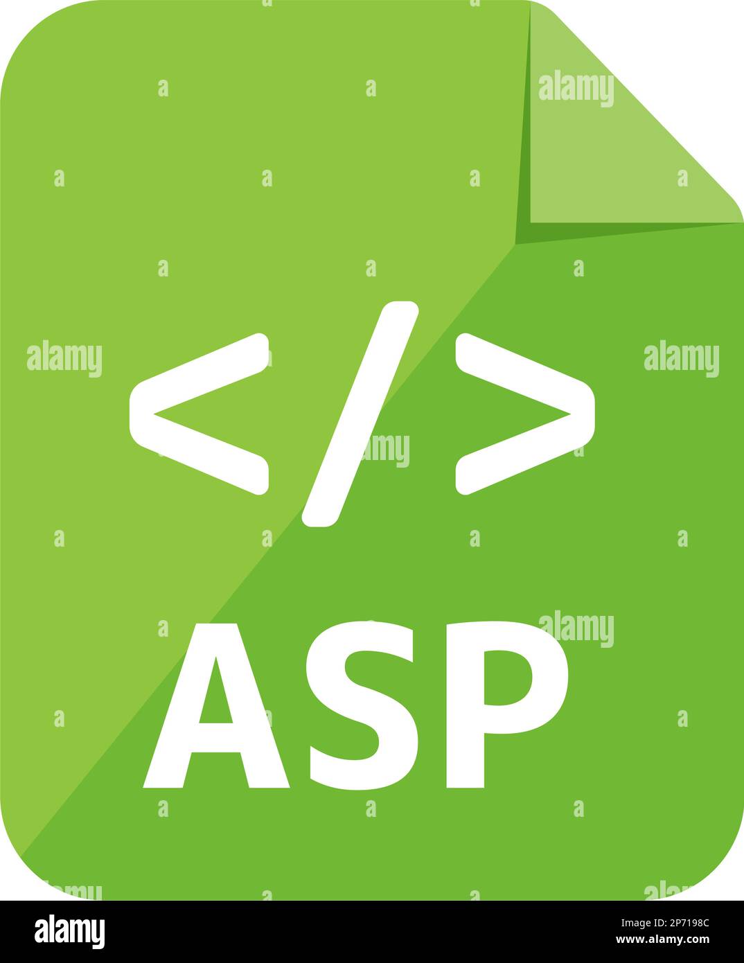Abbildung des Vektorsymbols für Dateiformate | ASP Stock Vektor
