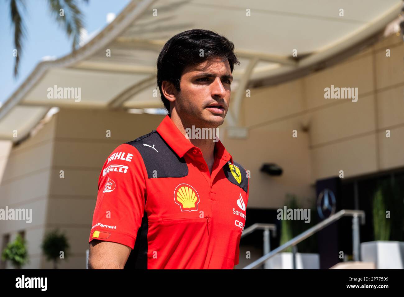 MANAMA, BAHRAIN, Sakhir Circuit, 3. März 2023: Nr. 55, Carlos SAINZ Jr., ESP, Team Scuderia Ferrari, während des Bahrain Formel 1 Grand Prix bei der Ba Stockfoto