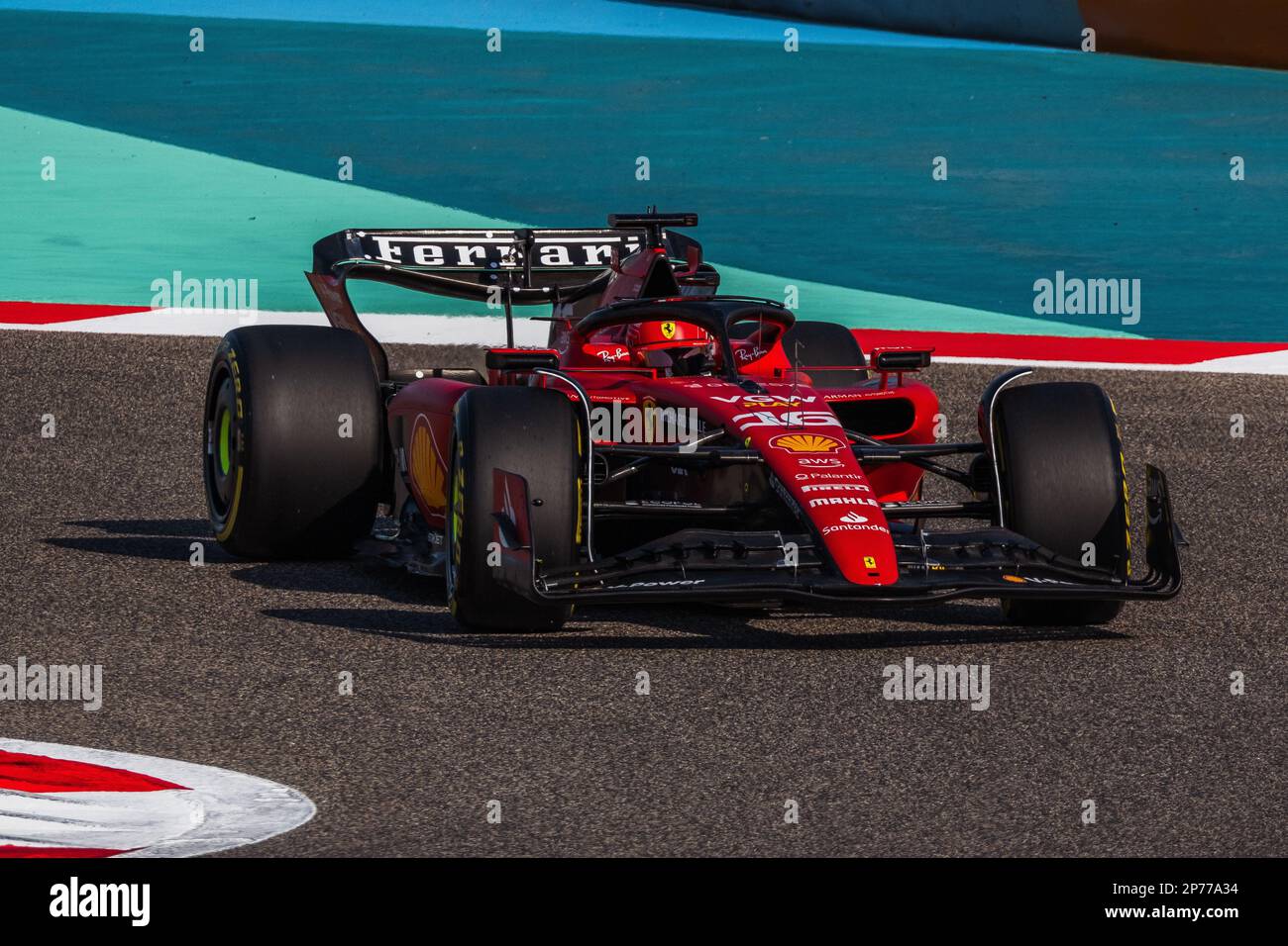 MANAMA, BAHRAIN, Sakhir Circuit, 3. März 2023: Nr. 16, Charles LECLERC, MCO, Team Scuderia Ferrari, während des Bahrain Formel 1 Grand Prix im B Stockfoto