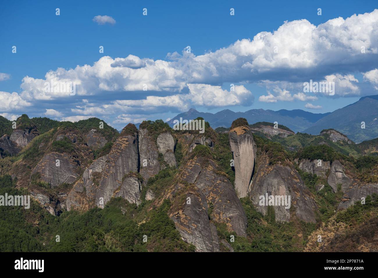 Landschaftsfotografie Guilin danxia Stockfoto
