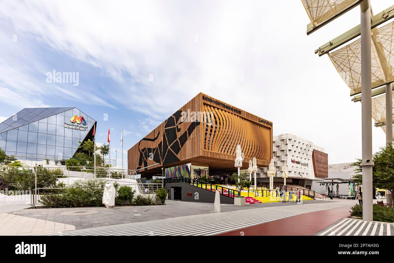 World Expo 2020 Dubai, Baden-Württemberg-Haus, Außenansicht des Pavillons, Dubai, Vereinigte Arabische Emirate Stockfoto