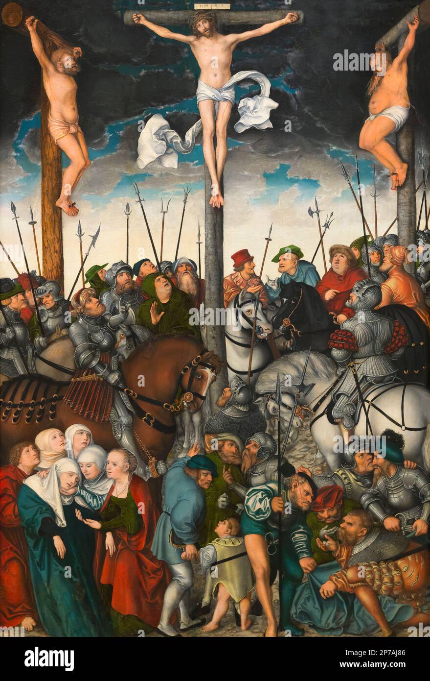 Die Kreuzigung, Lucas Cranach der Ältere, 1538, Kunst Institut von Chicago, Chicago, Illinois, USA, Nordamerika, Stockfoto