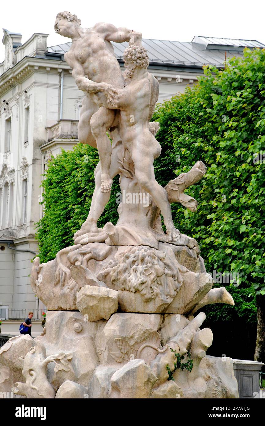 Statuen im Mirabellgarten, Salzburg, Österreich, Europa Stockfoto