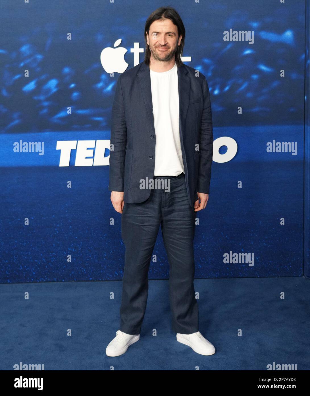 Los Angeles, USA. 07. März 2023. Spencer Jones trifft am Dienstag, den 7. März 2023, auf der TED LASSO Season 3 Premiere der Apple Original Series im Regency Village Theater in Westwood, Kalifornien, ein. (Foto: Sthanlee B. Mirador/Sipa USA) Guthaben: SIPA USA/Alamy Live News Stockfoto