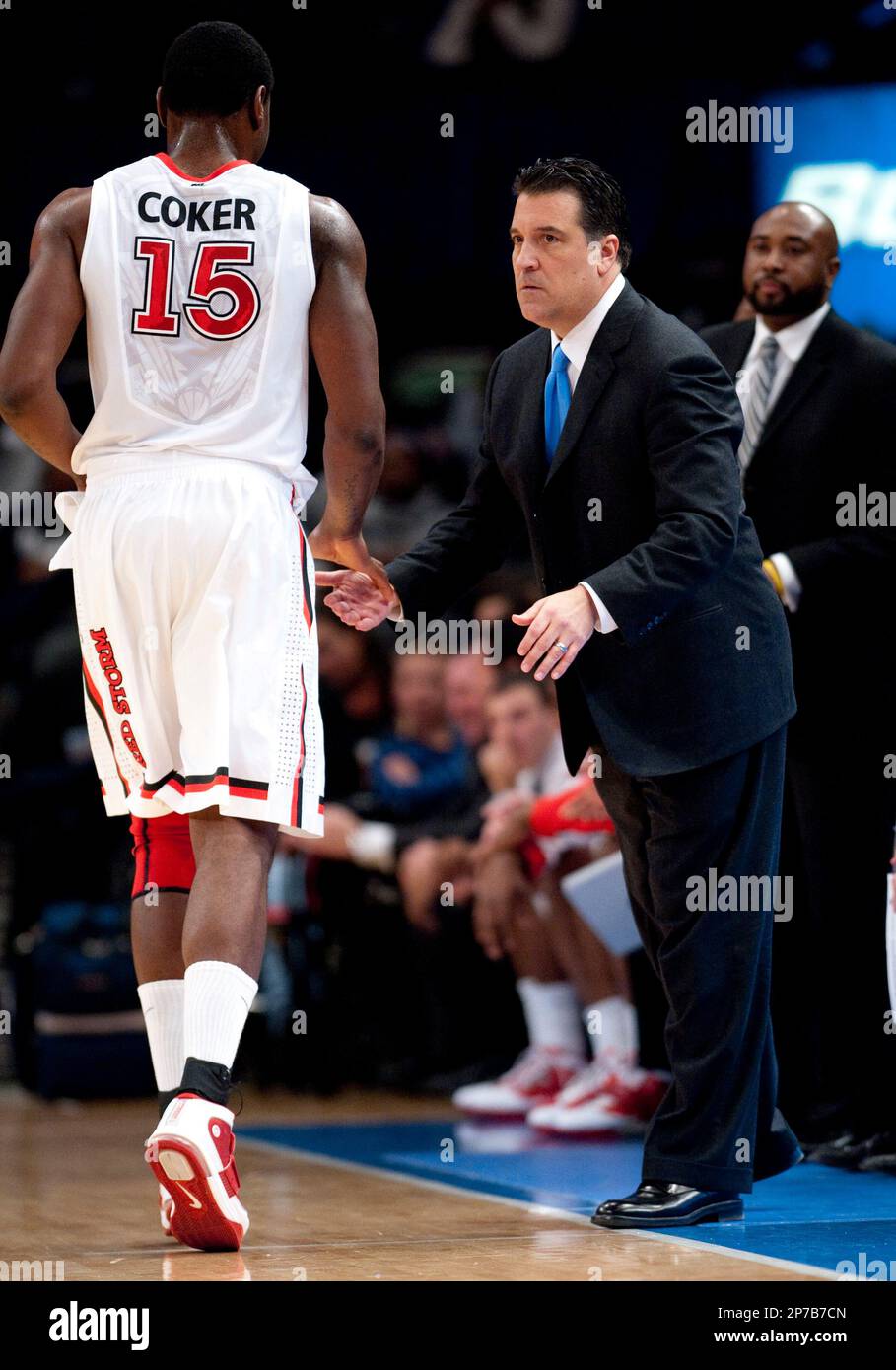 December 20 2010 St. John's head coach Steve Lavin and forward Dele