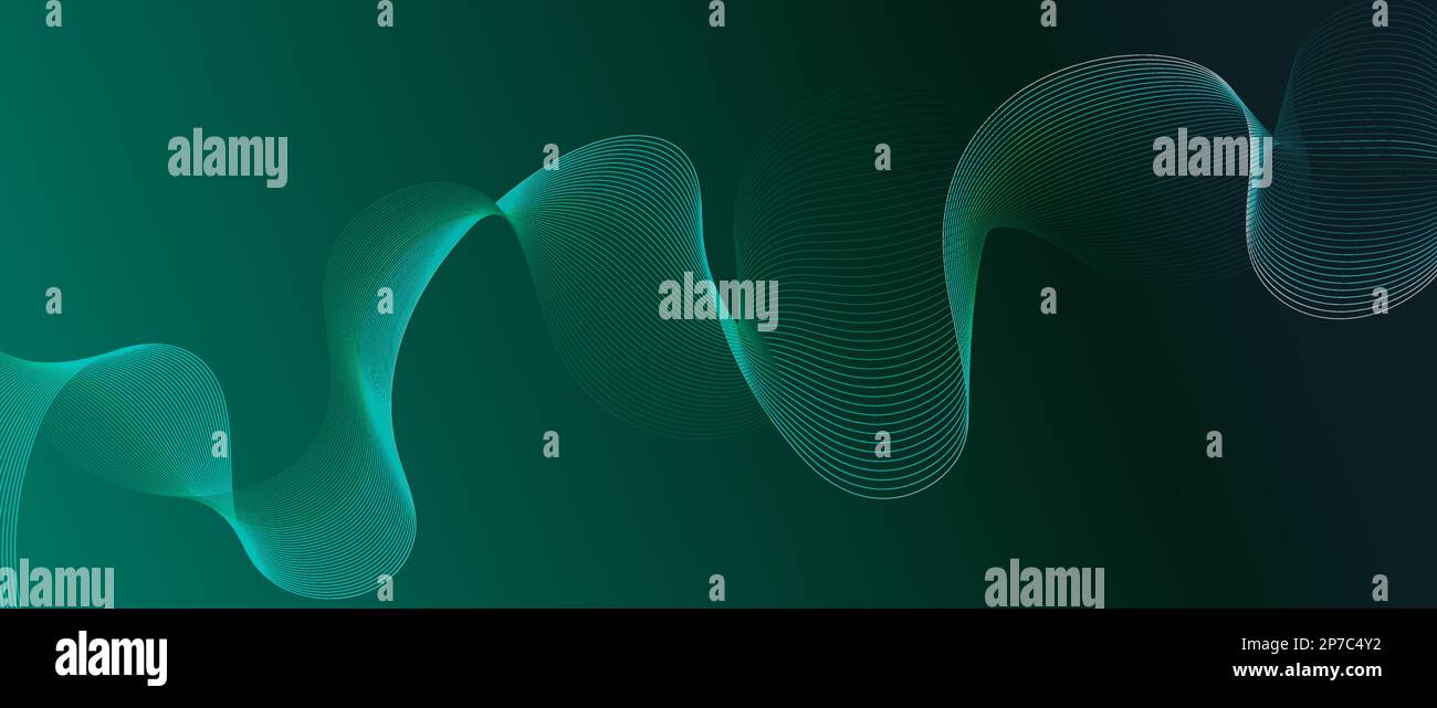 Abstrakter Hintergrund mit parallelen Linien. Futuristischer technologischer Hintergrund. Erzeugt den Effekt einer optischen Täuschung. Stock Vektor