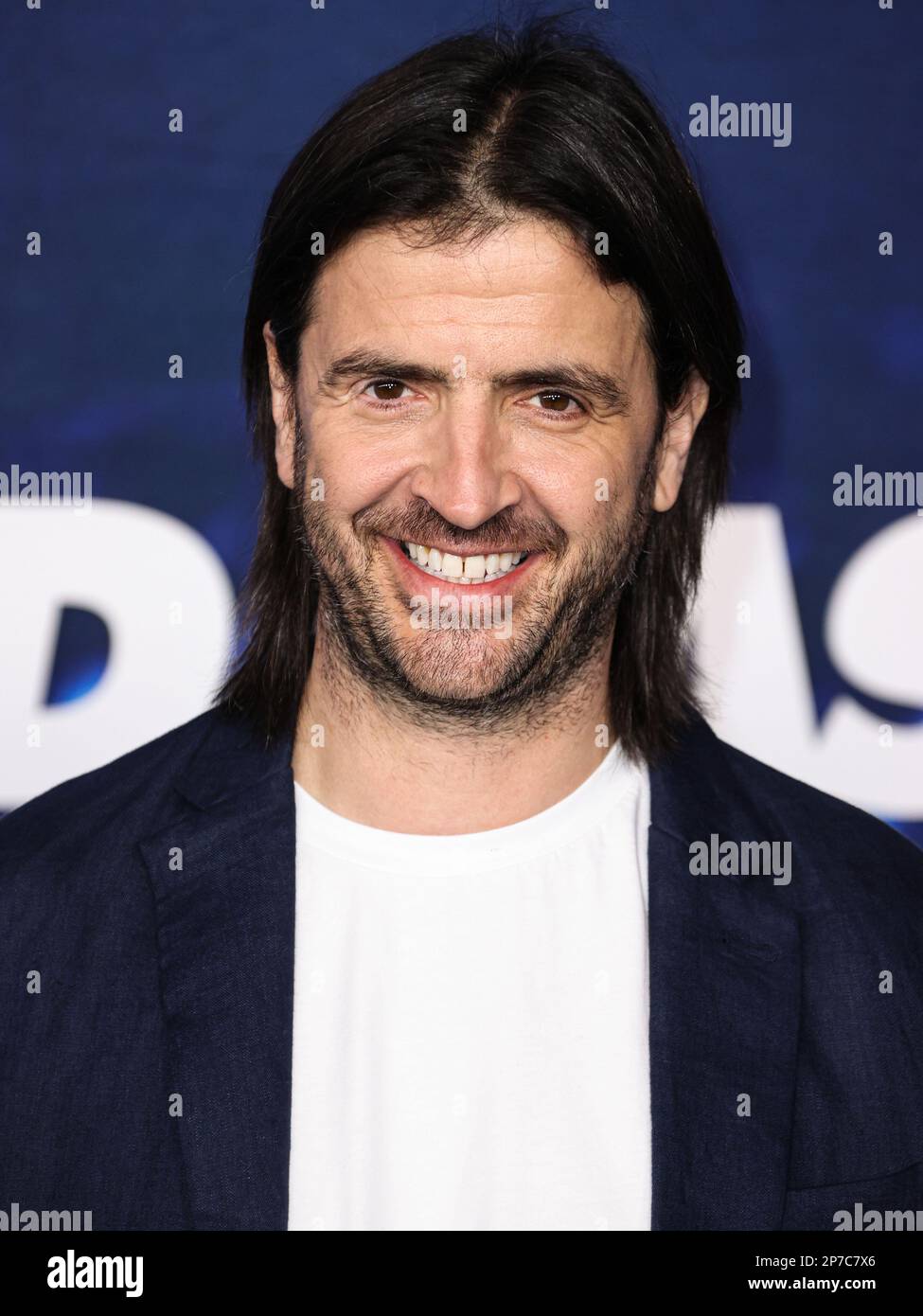 Westwood, Usa. 07. März 2023. WESTWOOD, LOS ANGELES, KALIFORNIEN, USA - MÄRZ 07 2023: Spencer Jones trifft am 7. März 3 im Regency Village Theatre in Westwood, Los Angeles, Kalifornien, USA auf die Los Angeles Premiere der Originalserie „Ted Lasso“ der Apple TV-Serie ein. (Foto: Xavier Collin/Image Press Agency) Kredit: Image Press Agency/Alamy Live News Stockfoto