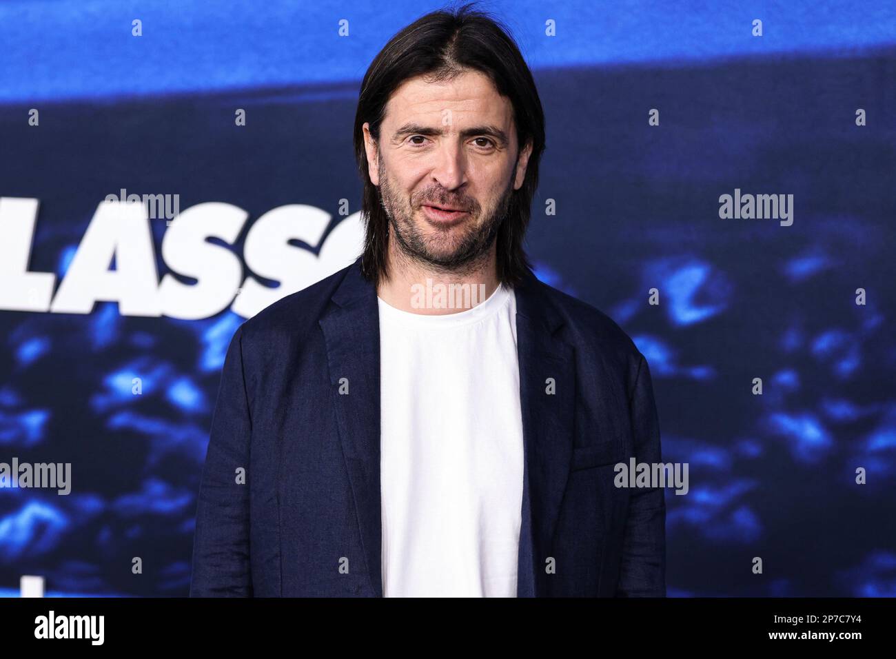 Westwood, Usa. 07. März 2023. WESTWOOD, LOS ANGELES, KALIFORNIEN, USA - MÄRZ 07 2023: Spencer Jones trifft am 7. März 3 im Regency Village Theatre in Westwood, Los Angeles, Kalifornien, USA auf die Los Angeles Premiere der Originalserie „Ted Lasso“ der Apple TV-Serie ein. (Foto: Xavier Collin/Image Press Agency) Kredit: Image Press Agency/Alamy Live News Stockfoto