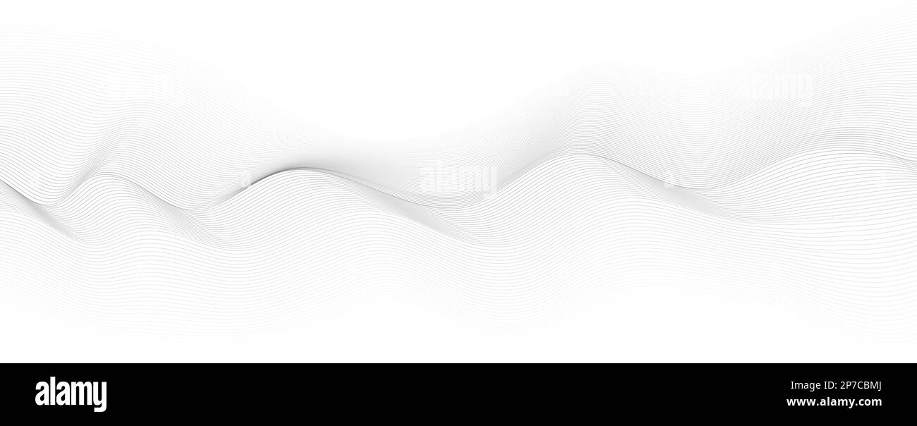 Abstrakter Hintergrund mit parallelen Linien. Futuristischer technologischer Hintergrund. Erzeugt den Effekt einer optischen Täuschung. Stock Vektor