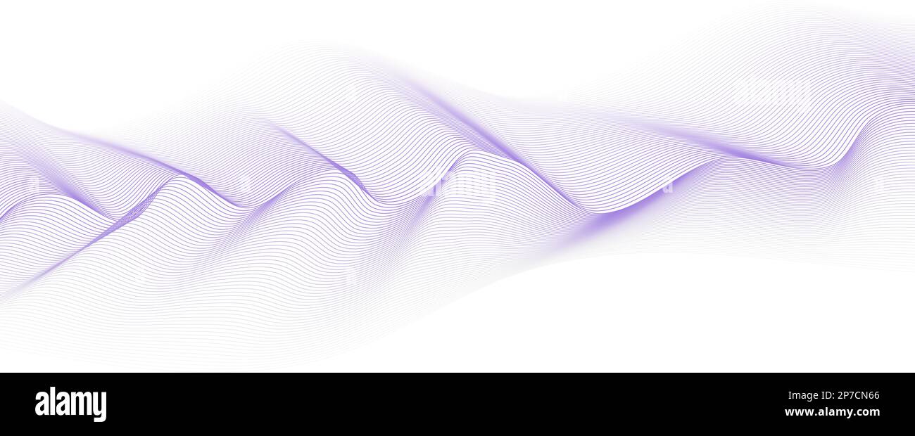 Abstrakter Hintergrund mit parallelen Linien. Futuristischer technologischer Hintergrund. Erzeugt den Effekt einer optischen Täuschung. Stock Vektor