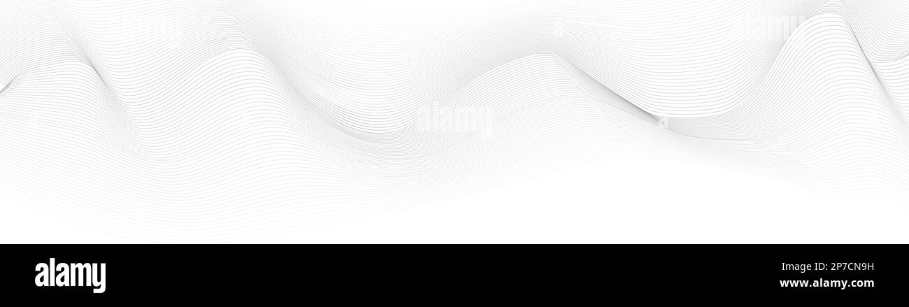 Abstrakter Hintergrund mit parallelen Linien. Futuristischer technologischer Hintergrund. Erzeugt den Effekt einer optischen Täuschung. Stock Vektor