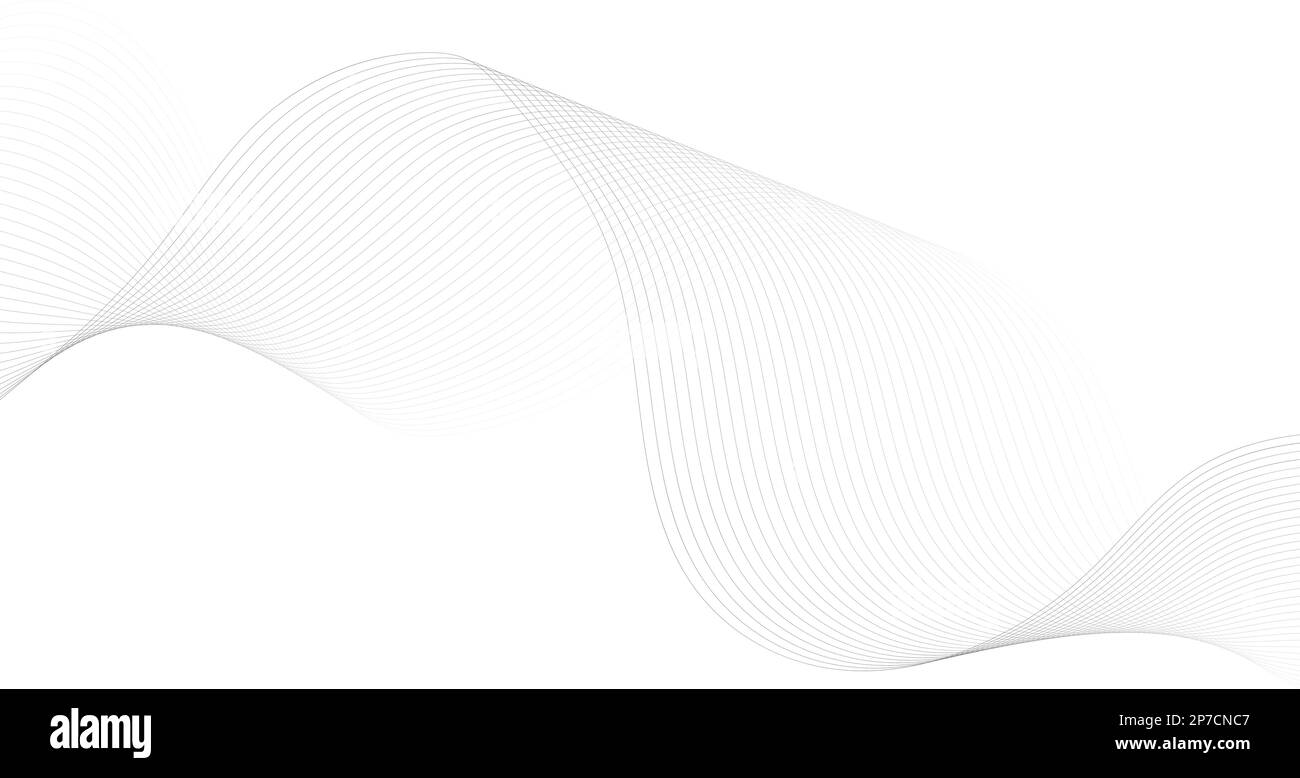 Abstrakter Hintergrund mit parallelen Linien. Futuristischer technologischer Hintergrund. Erzeugt den Effekt einer optischen Täuschung. Stock Vektor