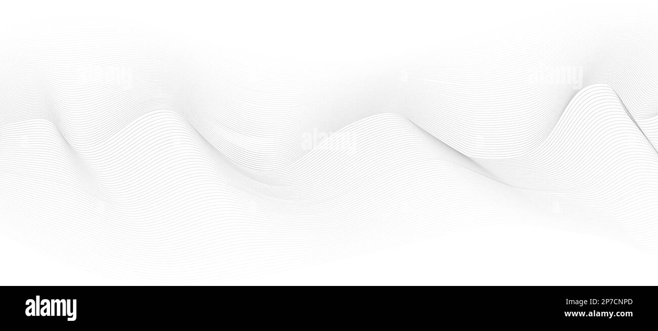 Abstrakter Hintergrund mit parallelen Linien. Futuristischer technologischer Hintergrund. Erzeugt den Effekt einer optischen Täuschung. Stock Vektor