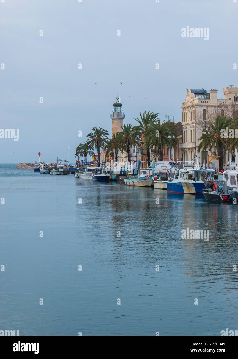 Le Grau-du-ROI, Frankreich - 02 22 2023 : der Hafen von Grau-du-ROI im Departement Gard in Frankreich Stockfoto