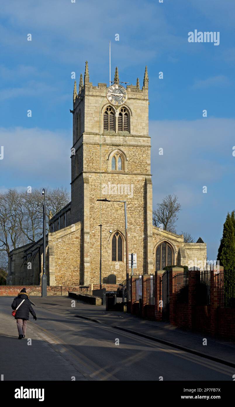 St. Nicholas' Church in Thorne, South Yorkshire, England, Großbritannien Stockfoto