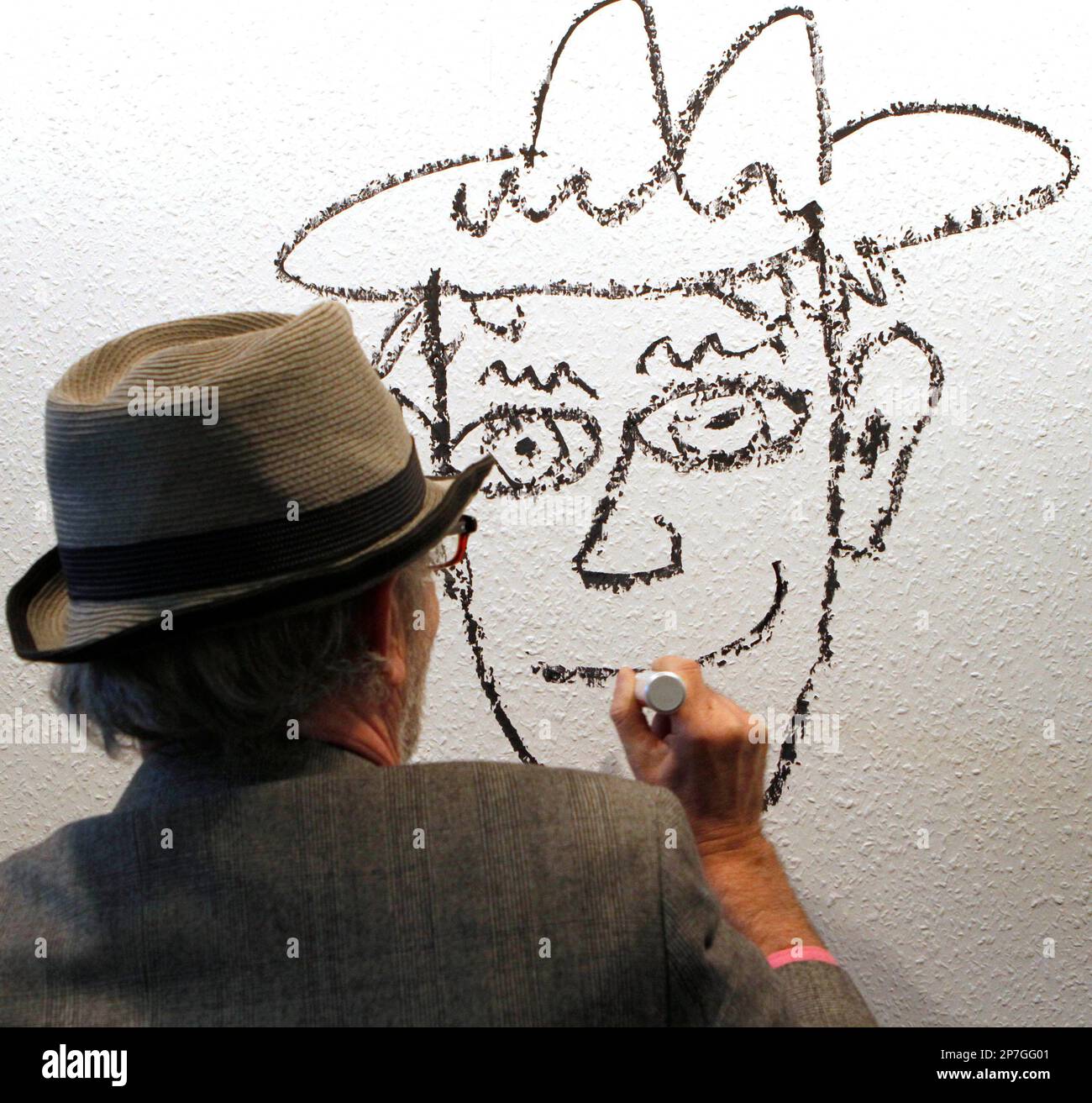 Der USamerikanische Pop Art Kuenstler James Rizzi am