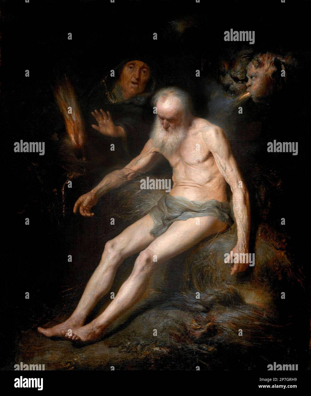 Job des niederländischen Künstlers aus dem Goldenen Zeitalter, Jan Lievens (1607-1674), Öl auf Leinwand, 1631 Stockfoto